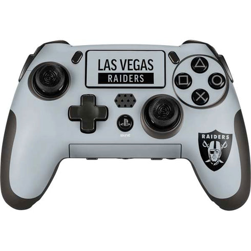 NFL Las Vegas Raiders Silver Performance Series PlayStation Scuf Vantage 2 Controller Skin